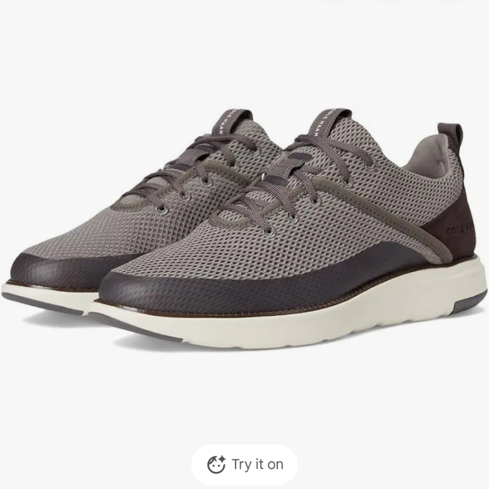 Cole Haan Men's Knit Sneakers - Gray and Black